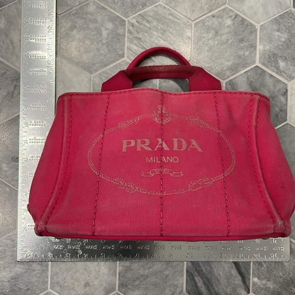 Prada Pink Canapa & COA with Corner Wear - Picture 5 of 16
